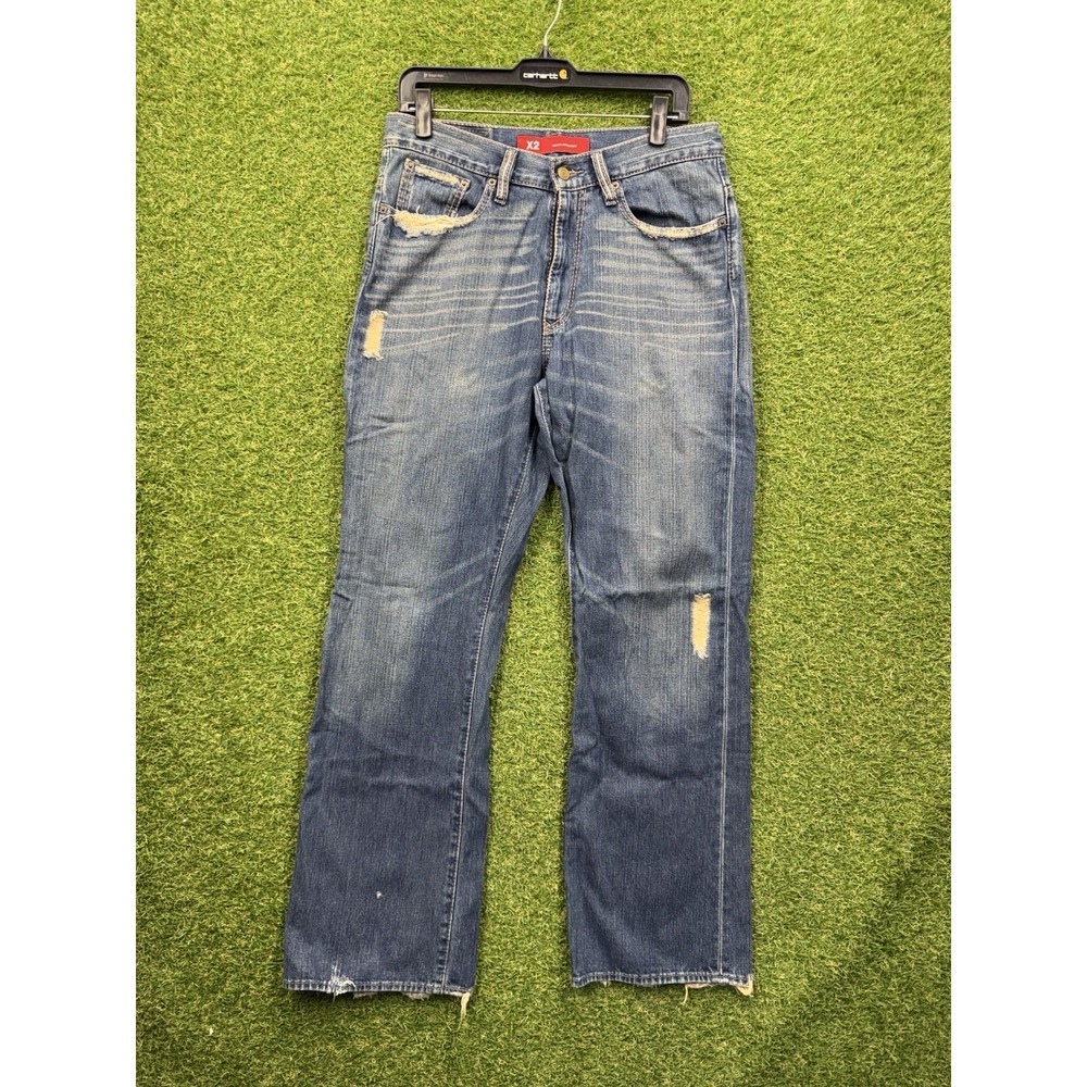 Vintage X2 Jeans Mens 31x32 Blue M4 Classic Regular Rise Bootcut Denim Casual